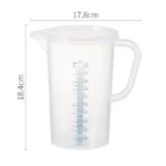 Measuring Jug with Cover PP/ Beaker with handle 100ml / 250ml / 500ml / 1L / 2L / 3L / 5L - 1000ml with Cover