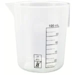 Plastic Beaker PP 25ml / 50ml / 100ml / 150ml / 250ml / 500ml / 1L / 2L - 100ml Black Marking