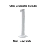 Measuring Cylinder Glass 5ml / 10ml / 25ml / 50ml / 100ml / 250ml / 500ml / 1L / 2L - 10ml Clear Mark x 2