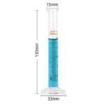 Measuring Cylinder Glass 5ml / 10ml / 25ml / 50ml / 100ml / 250ml / 500ml / 1L / 2L - 10ml Thick Glass