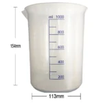 Plastic Beaker PP 25ml / 50ml / 100ml / 150ml / 250ml / 500ml / 1L / 2L - 1L Vitlab x 2