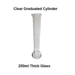 Measuring Cylinder Glass 5ml / 10ml / 25ml / 50ml / 100ml / 250ml / 500ml / 1L / 2L - 250ml Clear Mark x 2