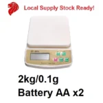 Digital Weighting Scale, Digital Balance, Kitchen Scale Balance. - 2kg x 0.01g