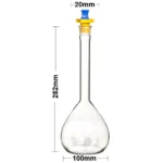 Volumetric Flask PP/Glass Full Range 10ml / 25ml / 50ml / 100ml / 250ml / 500ml - 500ml PP Stopper USA