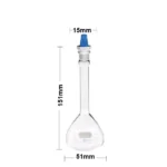 Volumetric Flask PP/Glass Full Range 10ml / 25ml / 50ml / 100ml / 250ml / 500ml - 50ml PP Stopper USA