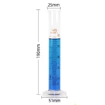 Measuring Cylinder Glass 5ml / 10ml / 25ml / 50ml / 100ml / 250ml / 500ml / 1L / 2L - 50ml Thick Glass