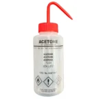 Wash Bottle Safety Labeled Self Venting/ Graduated Wash Bottle 100ml / 250ml / 500ml / 1000ml - Acetone Middle Cap