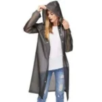 Raincoat EVA FREE SIZE For Unisex - Black