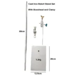 Retort Stand/ Retort Bosshead/ Retort Clamp/ Burette Clamp Laboratory Scientific Education - Cast Iron Set