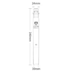 Measuring Cylinder Glass 5ml / 10ml / 25ml / 50ml / 100ml / 250ml / 500ml / 1L / 2L - Colorimetric 100