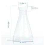 Erlenmeyer Flasks / Conical Flasks Glass / PP full size Ranges - Conical Cap 250ml