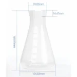 Erlenmeyer Flasks / Conical Flasks Glass / PP full size Ranges - Conical Cap 500ml