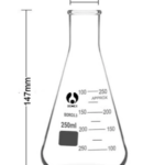 Erlenmeyer Flasks / Conical Flasks Glass / PP full size Ranges - Conical Flask 250ml