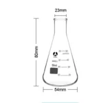 Erlenmeyer Flasks / Conical Flasks Glass / PP full size Ranges - Conical Flask 50ml