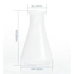 Erlenmeyer Flasks / Conical Flasks Glass / PP full size Ranges - Conical PP 500ml