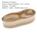 Visking Tubing Dialysis, Cellulose 1m / 10m Long - D14.3/26mm 10 meters