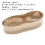 Visking Tubing Dialysis, Cellulose 1m / 10m Long - D14.3/26mm 1 meter