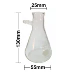 Erlenmeyer Flasks / Conical Flasks Glass / PP full size Ranges - Filter Flask 125ml