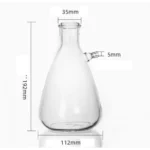 Erlenmeyer Flasks / Conical Flasks Glass / PP full size Ranges - Filter Flask 500ml
