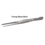Dressing Forceps all types (Sharp/ Blunt/ Cruve/ Guide Pin/ Flat End/ Tooth Tissue/ Angular/ Cover glass tweezers) - Forceps Blunt 25mm