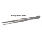 Dressing Forceps all types (Sharp/ Blunt/ Cruve/ Guide Pin/ Flat End/ Tooth Tissue/ Angular/ Cover glass tweezers) - Forceps Blunt 30mm