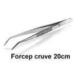 Dressing Forceps all types (Sharp/ Blunt/ Cruve/ Guide Pin/ Flat End/ Tooth Tissue/ Angular/ Cover glass tweezers) - Forceps Curve 20mm