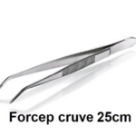 Dressing Forceps all types (Sharp/ Blunt/ Cruve/ Guide Pin/ Flat End/ Tooth Tissue/ Angular/ Cover glass tweezers) - Forceps Curve 25mm