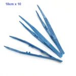 Dressing Forceps all types (Sharp/ Blunt/ Cruve/ Guide Pin/ Flat End/ Tooth Tissue/ Angular/ Cover glass tweezers) - Forceps PP 18cm x10