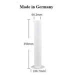 Food/Lab Grade Plastic Graduated TPX/PP Cylinder 10 / 25 / 50 / 100 / 250 / 500 / 1L / 2L - Germany SAN 500ml x 1
