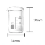 Glass Beaker 10ml / 50ml / 100ml / 150ml / 250ml / 400ml / 500ml / 1L / 2L / 3L / 5L Tall / Short form - 25ml x1