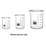 Glass Beaker 10ml / 50ml / 100ml / 150ml / 250ml / 400ml / 500ml / 1L / 2L / 3L / 5L Tall / Short form - 50ml/100ml/250ml x1 Set