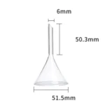 SG Stock Glass Funnel 5cm / 6cm / 7.5cm / 9cm / 10cm / 12cm / 15cm - 5cm