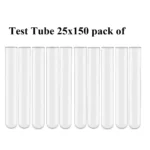 Glass Test Tubes - 25 x 150mm Pack of 10