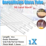 Glass Tubing 28cm-30cm (5mm / 6mm / 7mm / 8mm / 10mm / 12mm / 15mm / 20mm / 25mm) - 5mm x1