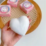 Rainbow Essential Oil Bubble Salt Bath Bombs - Heart