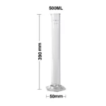 Measuring Cylinder Glass 5ml / 10ml / 25ml / 50ml / 100ml / 250ml / 500ml / 1L / 2L - Hydro Cylinder 500ml