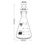 Erlenmeyer Flasks / Conical Flasks Glass / PP full size Ranges - Iodine Flask 250ml