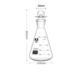Erlenmeyer Flasks / Conical Flasks Glass / PP full size Ranges - Iodine Flask 500ml