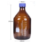 Lab Reagent Cap Bottle Amber / Clear Glass 100ml / 250ml / 500ml / 1000ml - Amber 2000ml