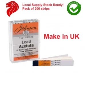 Lead Acetate Paper Box of 200 paper strips (Made in UK)