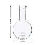 Round Bottom Flask/ Kjeldahl Flask/ Distilling Flask - Narrow Mouth 250ml