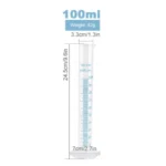Food/Lab Grade Plastic Graduated TPX/PP Cylinder 10 / 25 / 50 / 100 / 250 / 500 / 1L / 2L - PP 100ml x 1