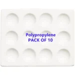 Porcelain Reaction Plate 6/12 well Spotting for Laboratory Experiment Chemical Testing - PP 12 Well (pack of 10)