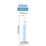 Food/Lab Grade Plastic Graduated TPX/PP Cylinder 10 / 25 / 50 / 100 / 250 / 500 / 1L / 2L - PP 25ml x 2