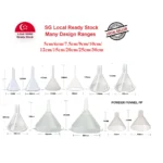 Plastic Funnel 5 / 6 / 7.5 / 9 / 10 / 12 / 15 / 20 / 25 / 30cm - 5cm x 2