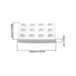 Porcelain Reaction Plate 6/12 well Spotting for Laboratory Experiment Chemical Testing - Porcelain 12 Well