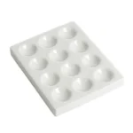 Porcelain Reaction Plate 6/12 well Spotting for Laboratory Experiment Chemical Testing - Porcelain 12 Well x 2