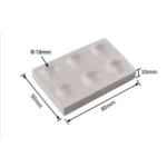 Porcelain Reaction Plate 6/12 well Spotting for Laboratory Experiment Chemical Testing - Porcelain 6 Well