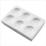 Porcelain Reaction Plate 6/12 well Spotting for Laboratory Experiment Chemical Testing - Porcelain 6 Well x 2