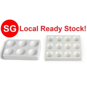 Porcelain Reaction Plate 6/12 well Spotting for Laboratory Experiment Chemical Testing